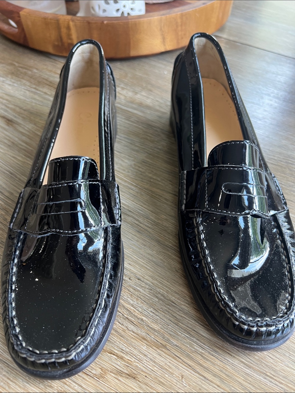 Cole Haan Women’s Black Patent Leather Loafers